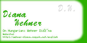 diana wehner business card